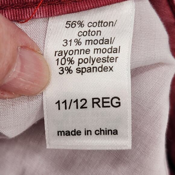 NWT Maurices Red Skinny Boyfriend Rolled Cuff Junior Women's Jeans 11/12 - Picture 3 of 10